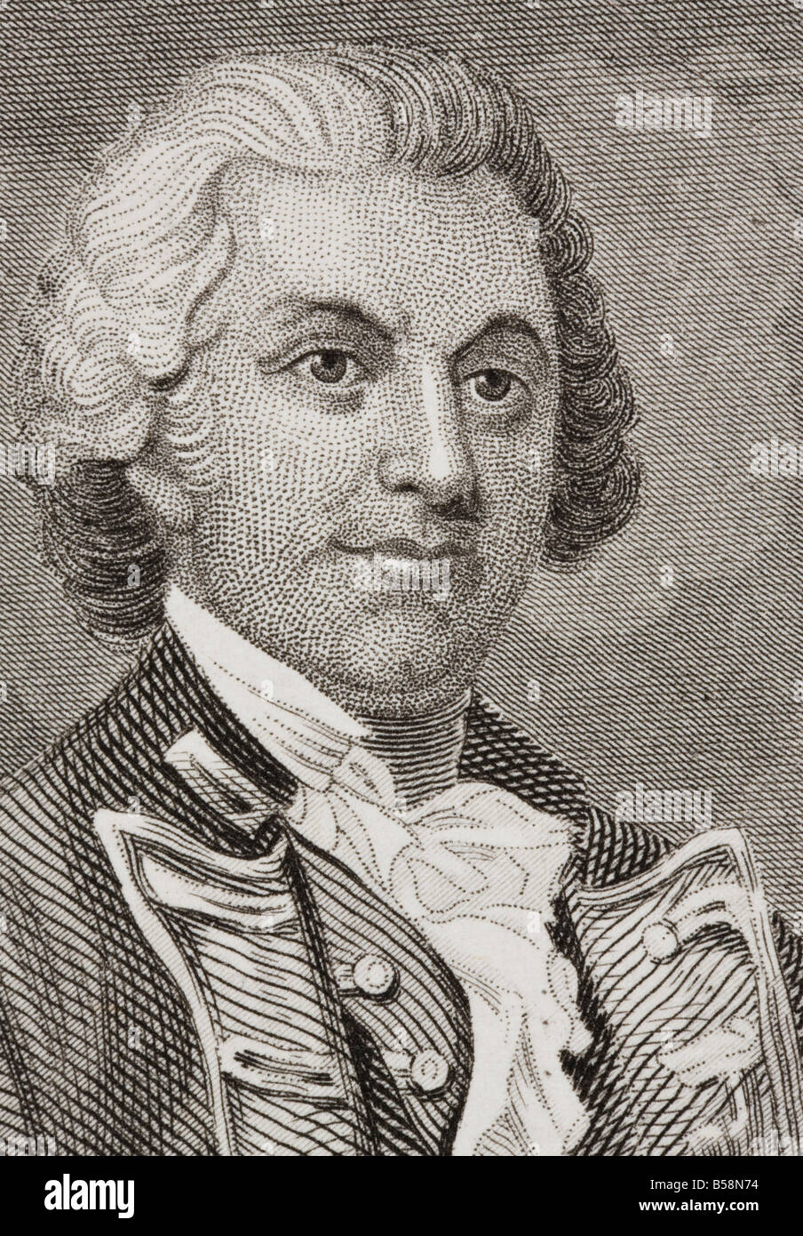 Silas Talbot, 1751 - 1813. Ufficiale americano nell'esercito continentale e nella marina continentale. Foto Stock