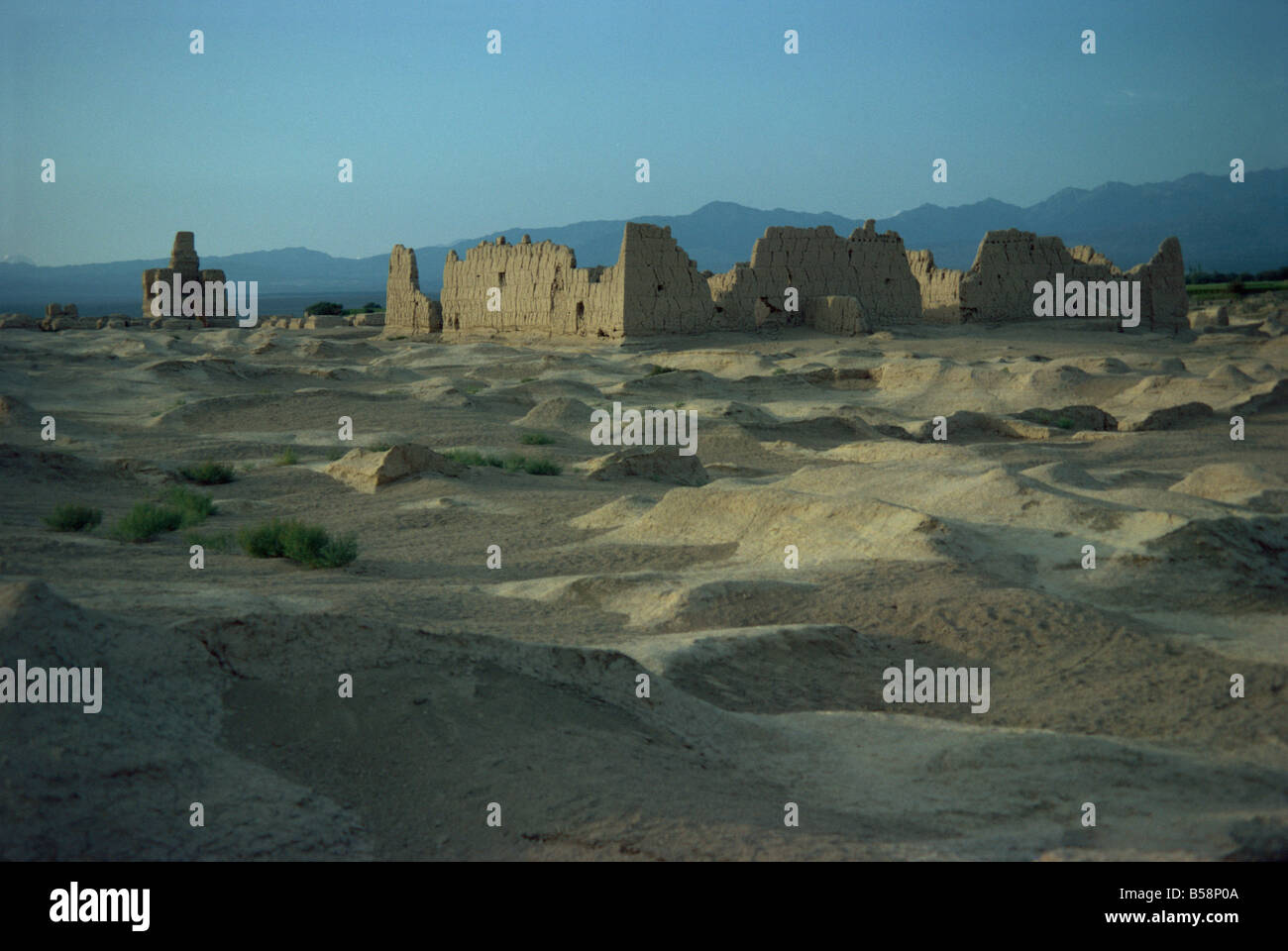 Antica città sulla Via della Seta Jinohe Turfan depressione provincia dello Xinjiang Cina Asia Foto Stock