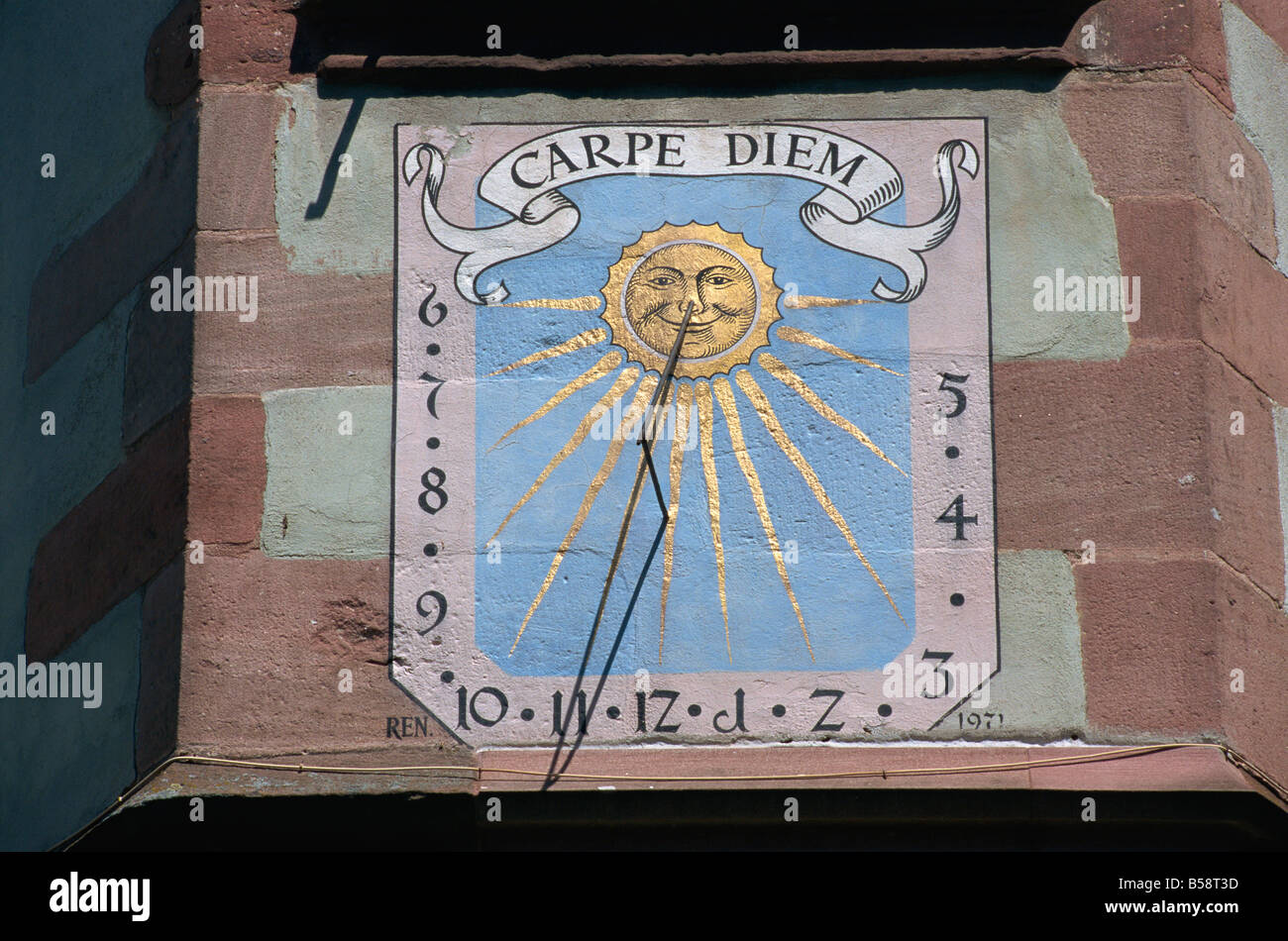 Riquewihr, Alsazia, Francia, Europa Foto Stock