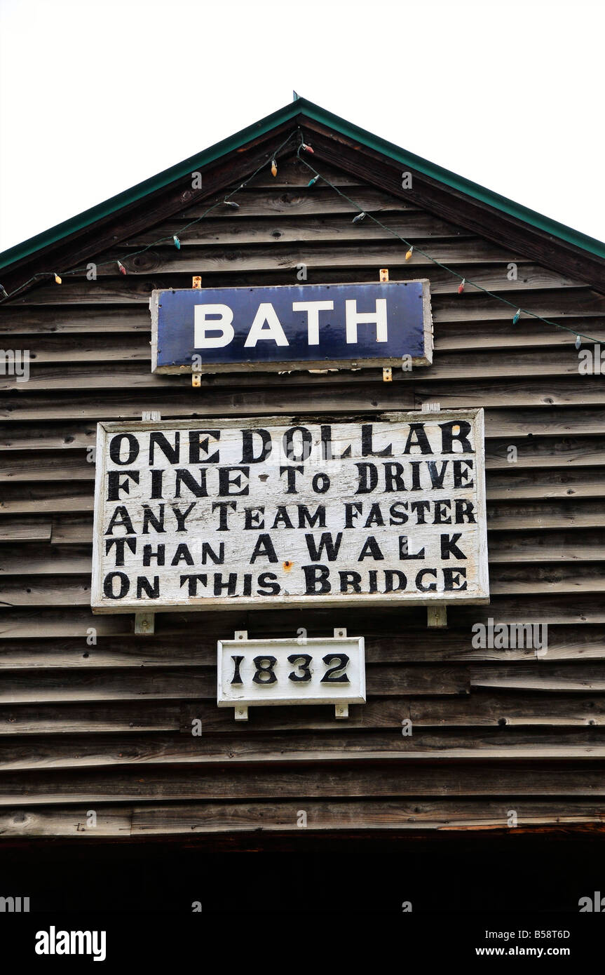 Ponte coperto a Jackson, New Hampshire, STATI UNITI D'AMERICA Foto Stock