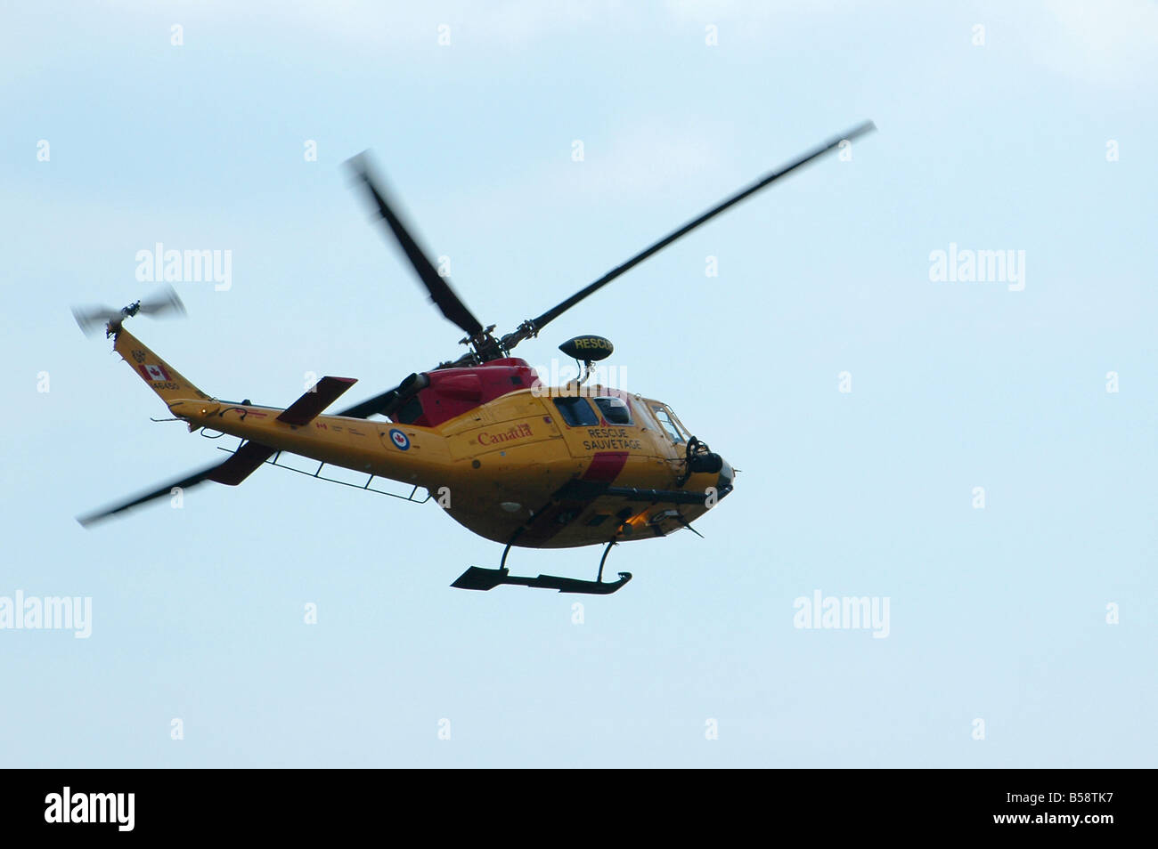 Ricerca canadese e Salvataggio in elicottero. Foto Stock