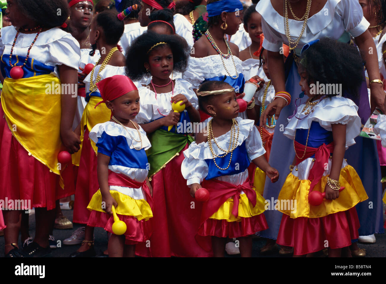 Il carnevale, Fort de France, Martinica, West Indies, dei Caraibi e America centrale Foto Stock