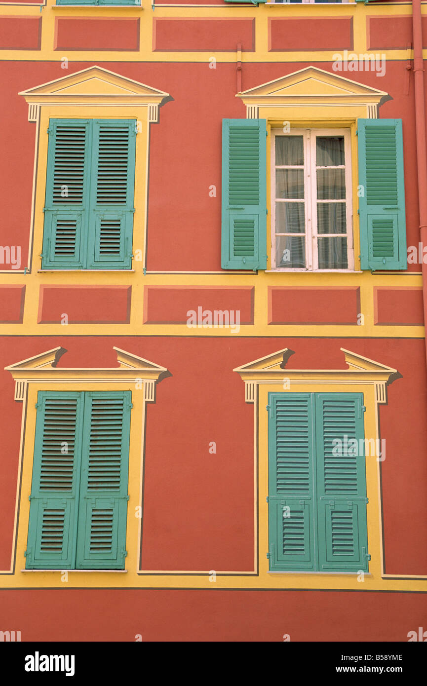 Dettaglio di una facciata formale Ajaccio Corsica Francia G Thouvenin Foto Stock