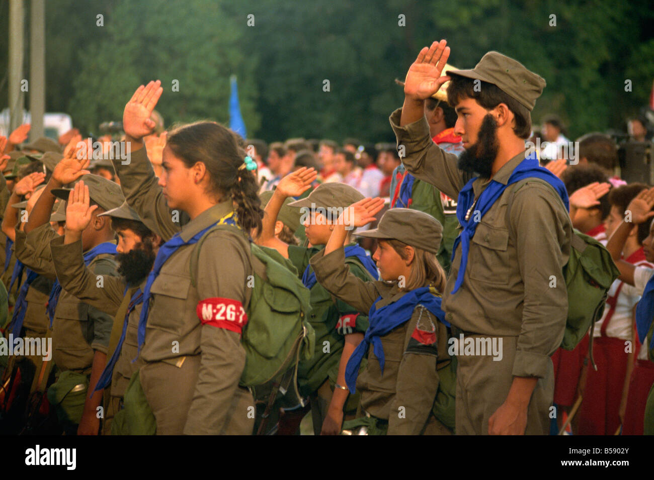 Il trentesimo anniversario della Rivoluzione, l'Avana, Cuba, West Indies, America Centrale Foto Stock