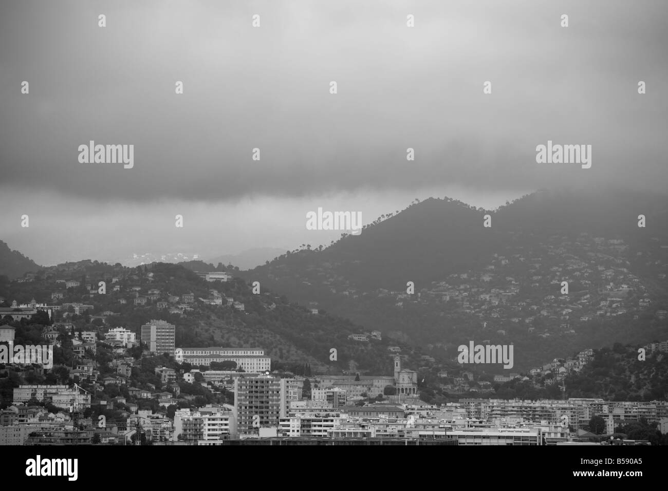 Skyline di Nizza, Francia Foto Stock