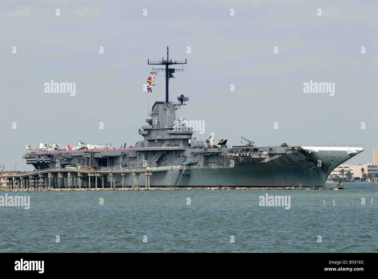 USS Lexington nel Corpus Christi, Texas USA Foto Stock