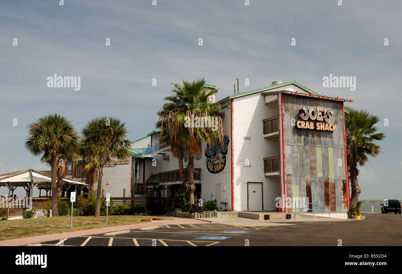 Il ristorante di pesce il Joe's Crab Shack nel Corpus Christi, Texas USA Foto Stock