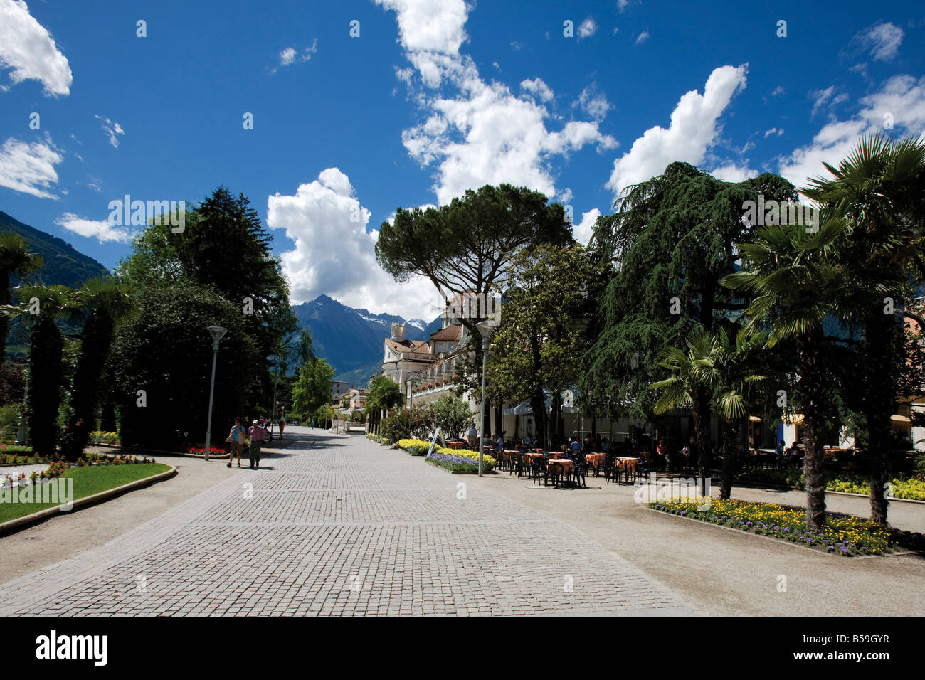 L'Italia, Alto Adige, Promenade Foto Stock