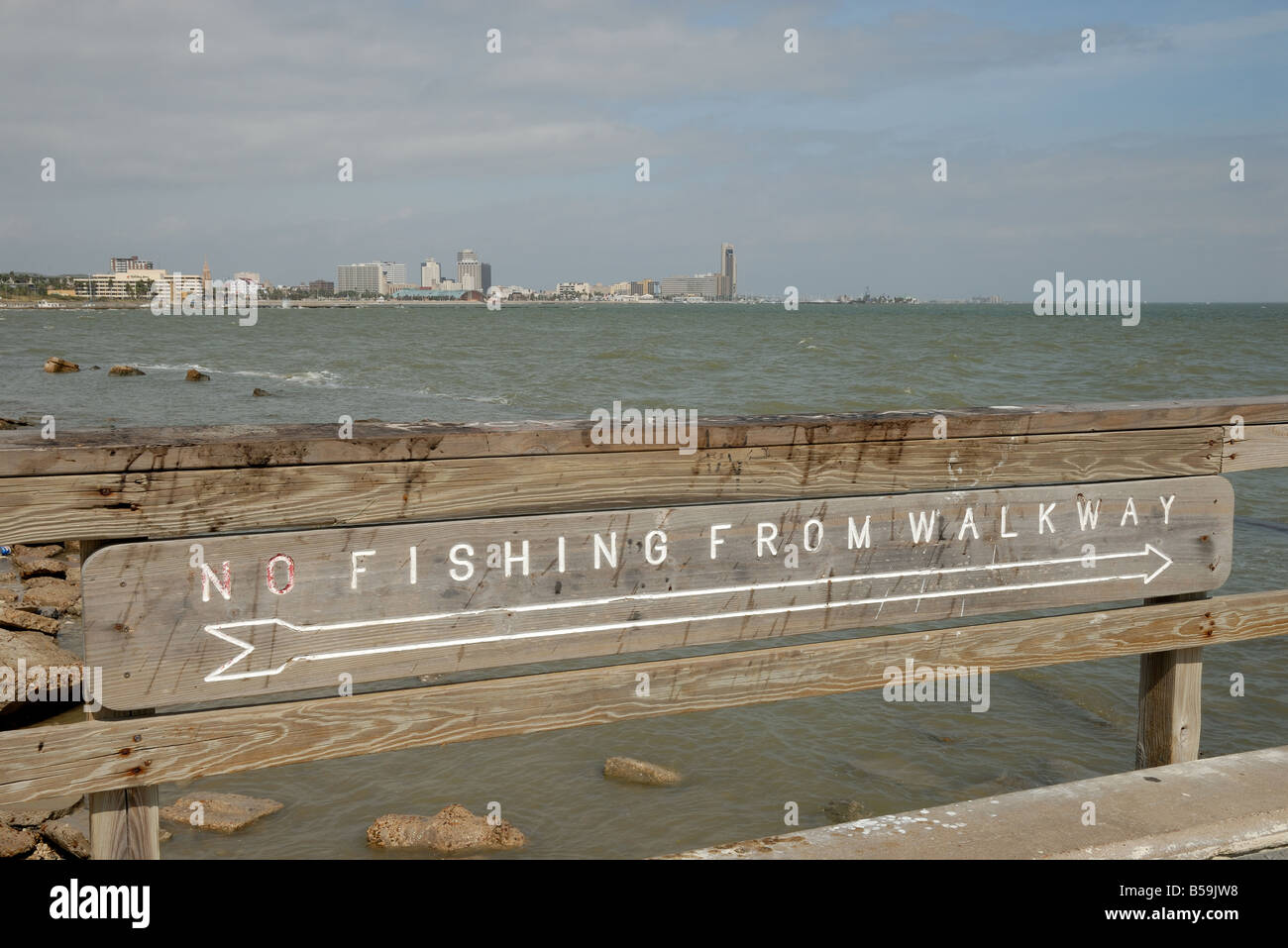 Pier nel Corpus Christi, Texas USA Foto Stock