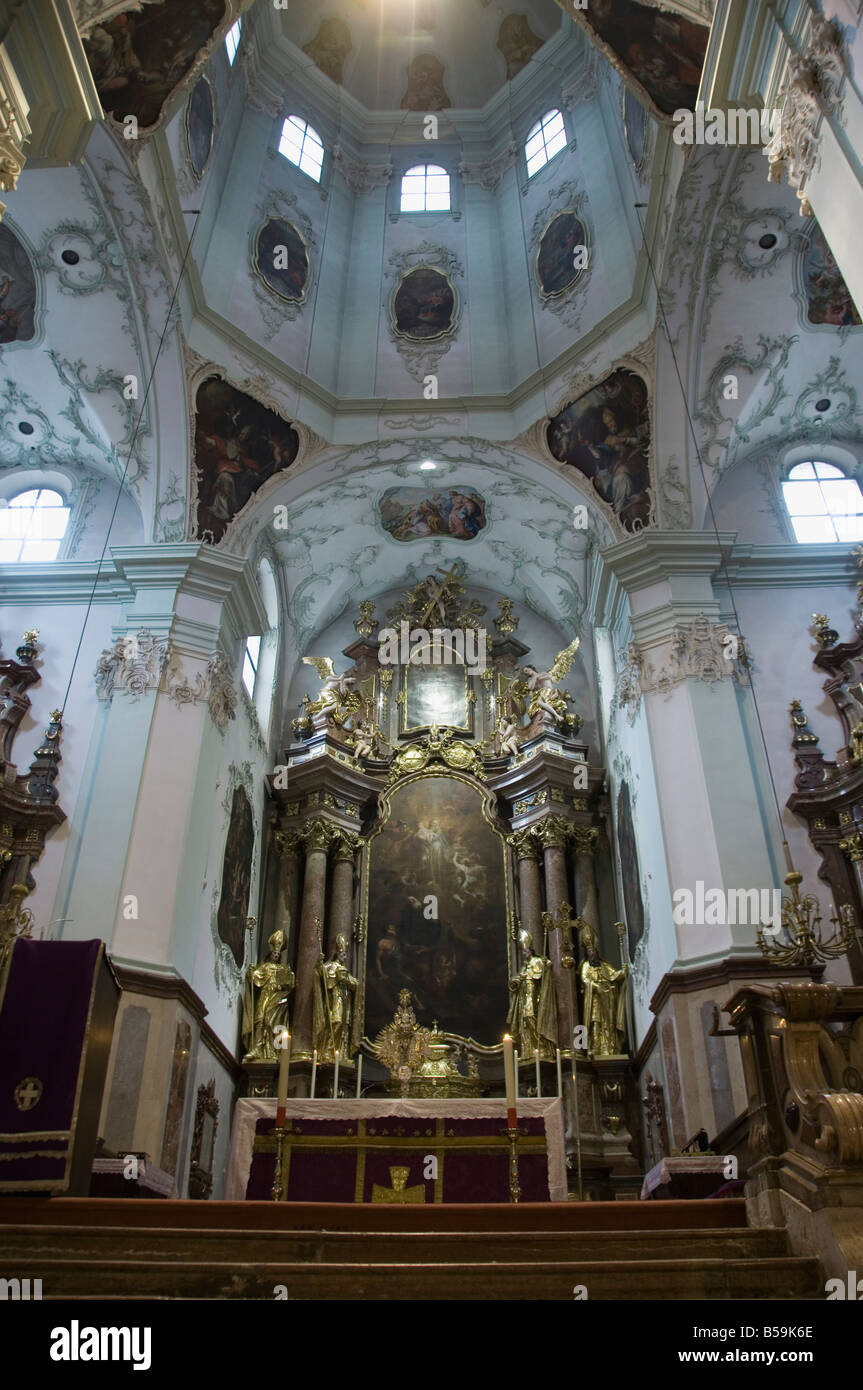 All interno la chiesa di San Pietro, Salisburgo, Austria, Europa Foto Stock