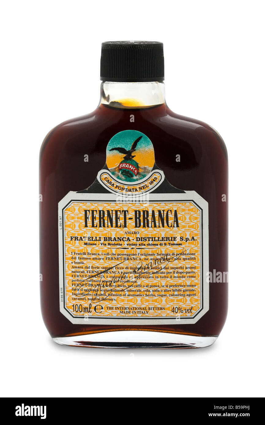 Fernet Branca international bitter italia whisky Foto Stock