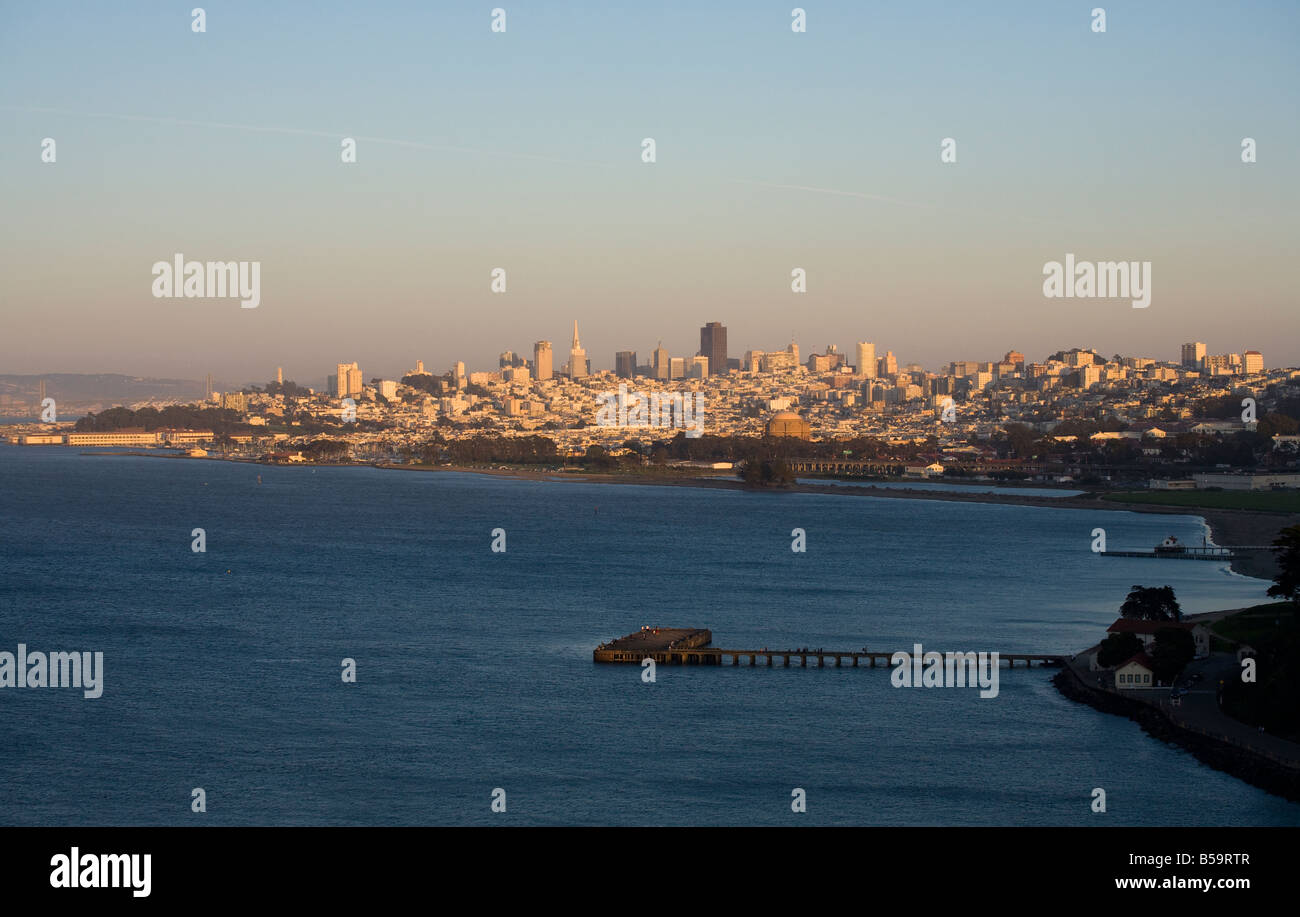 Vista di San Francisco sulla Baia Foto Stock