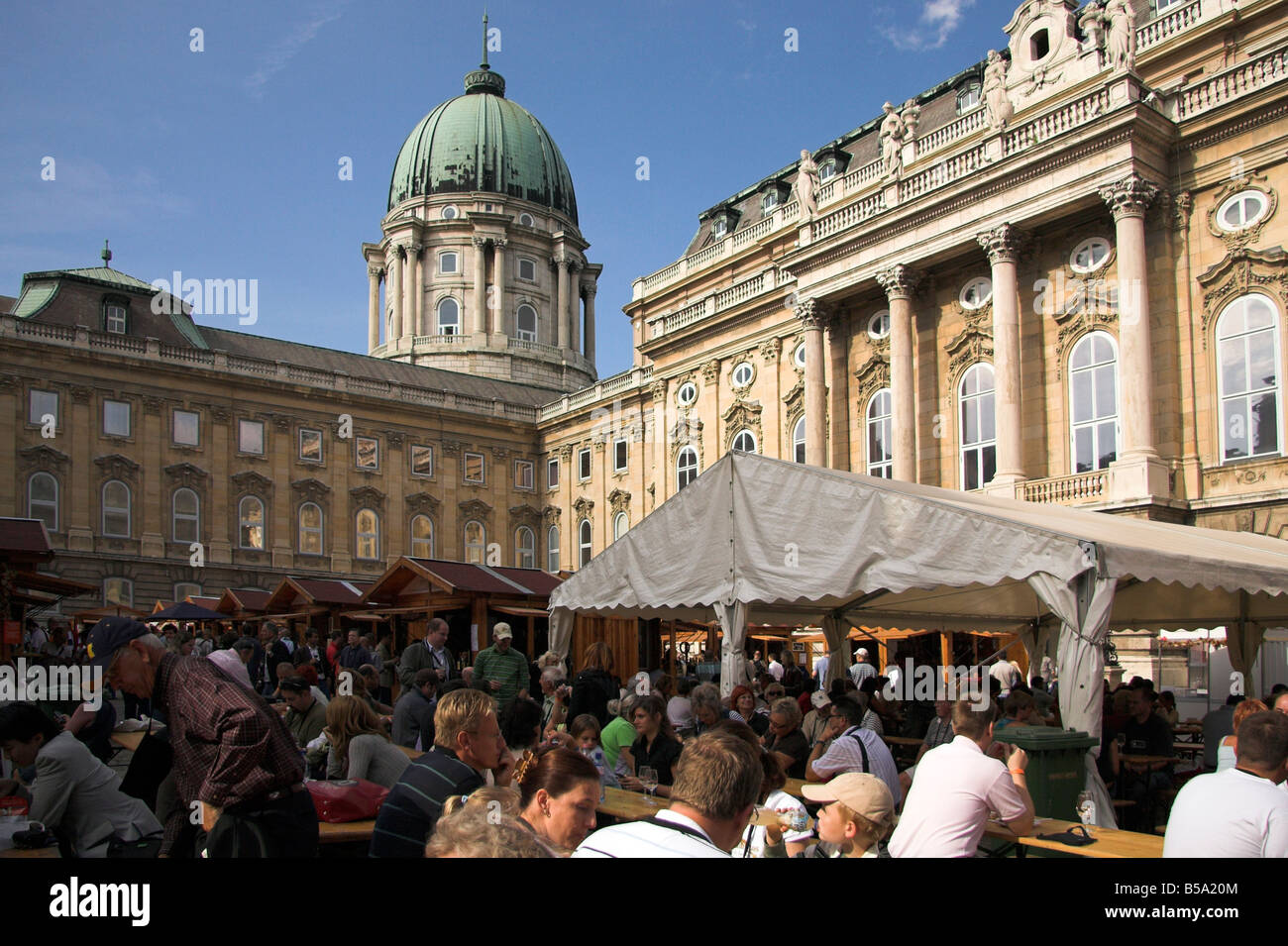 Budapest Festival del Vino, Royal Palace, Ungheria Foto Stock