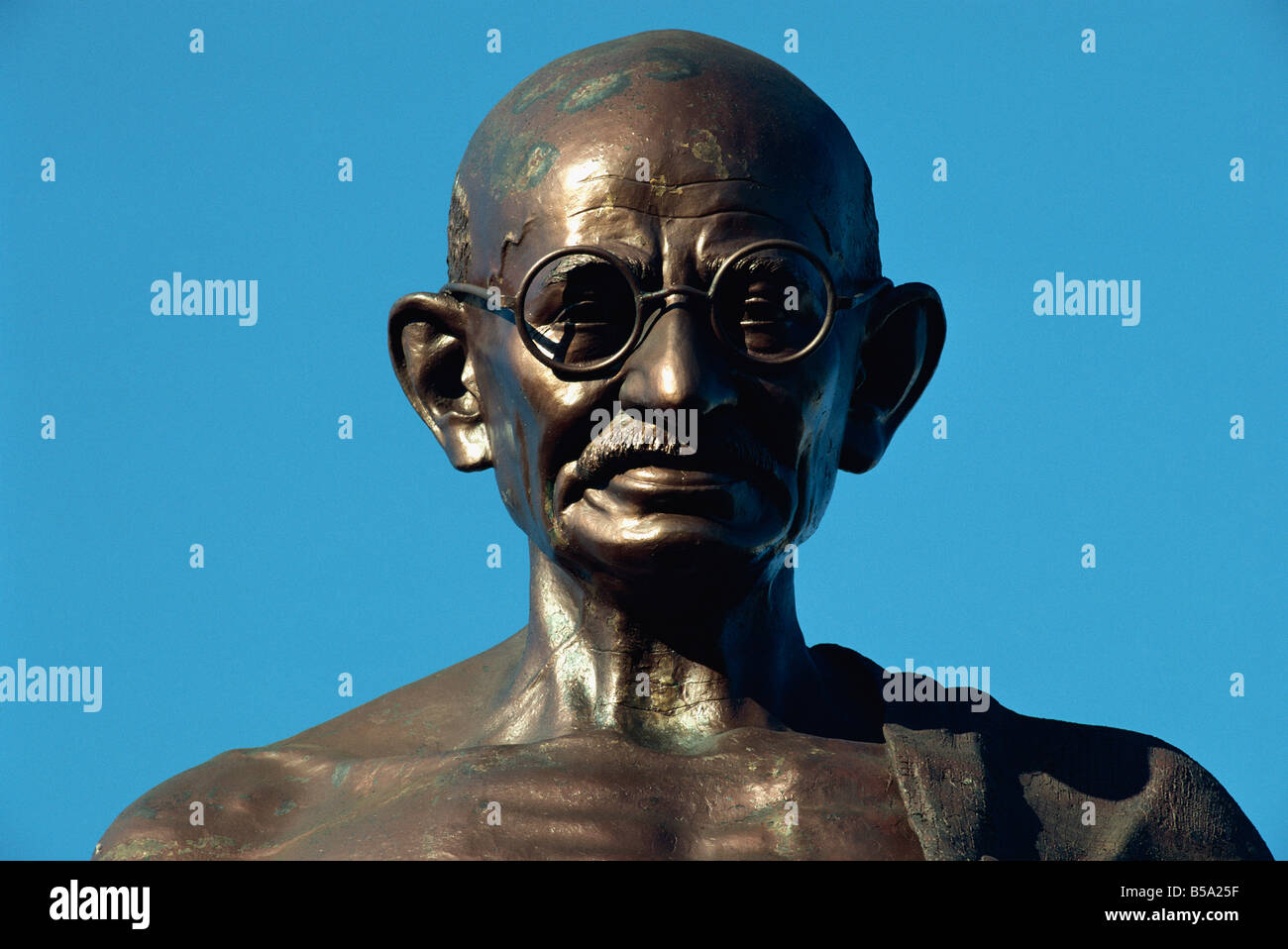 Statua del Mahatma Gandhi Mumbai India Asia Foto Stock