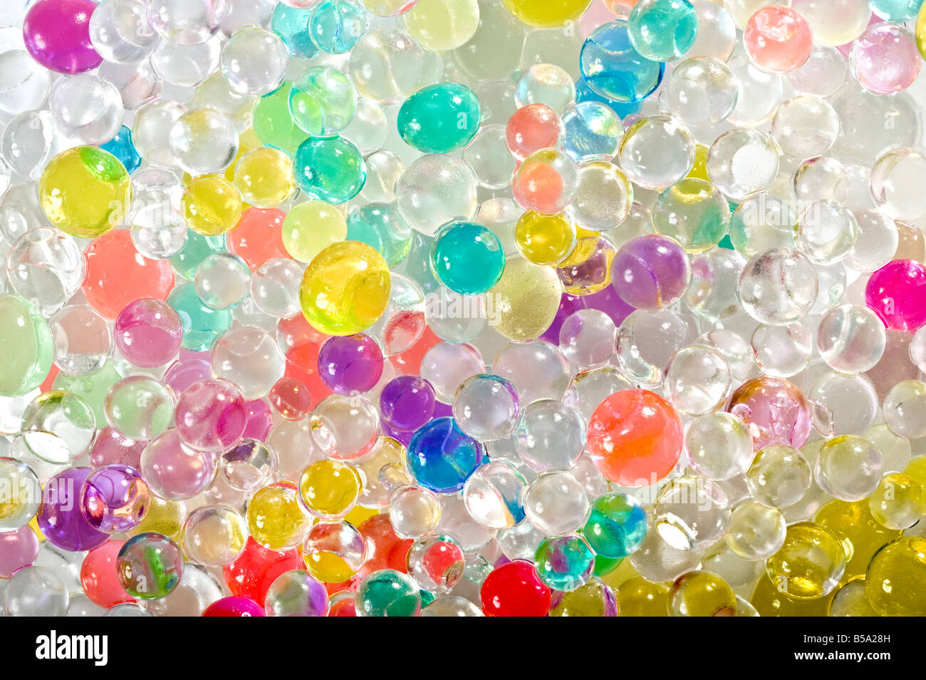Sfondo astratto di bolle colorate Foto Stock
