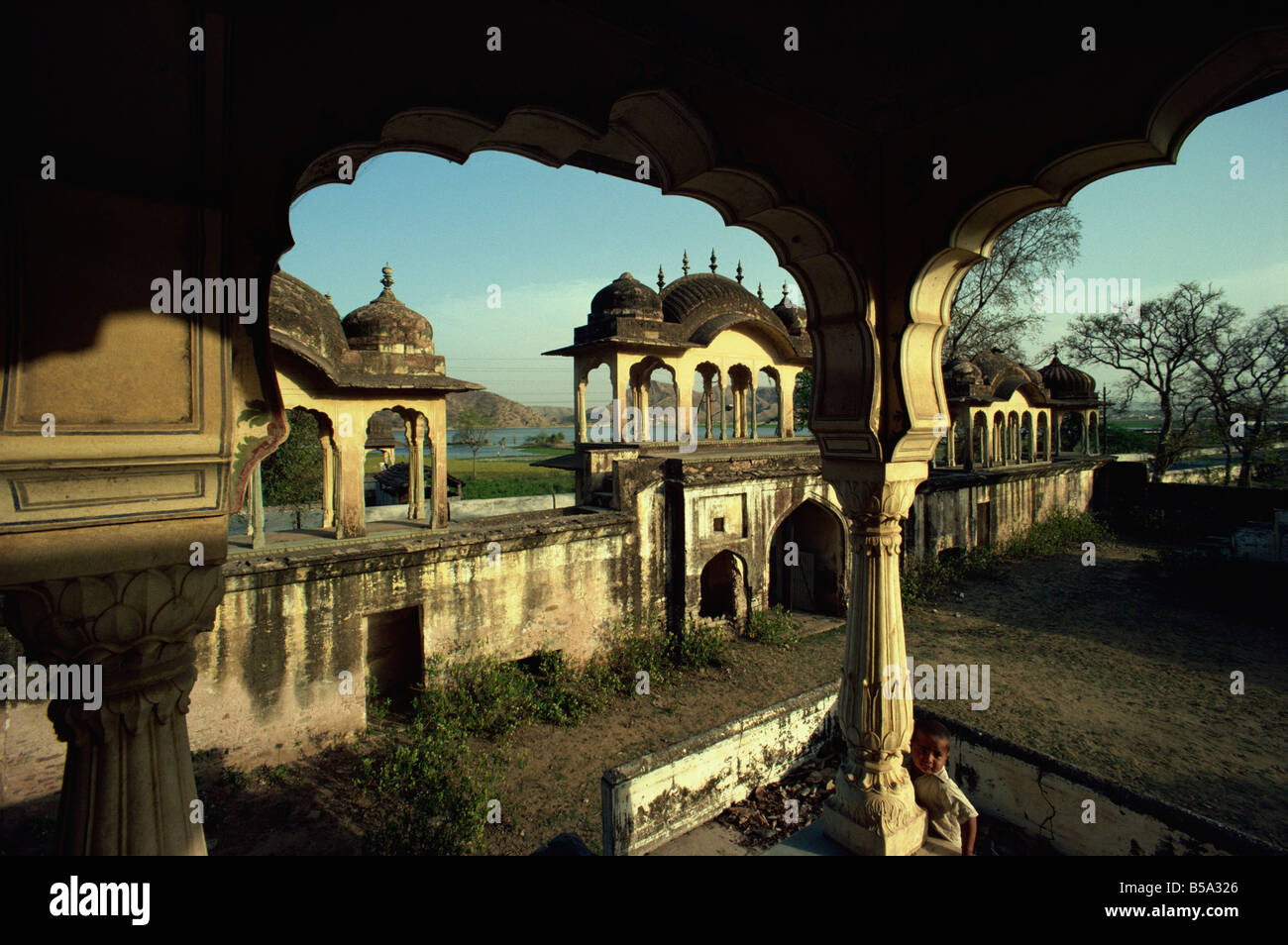 Ambra tombe, stato del Rajasthan, India Foto Stock