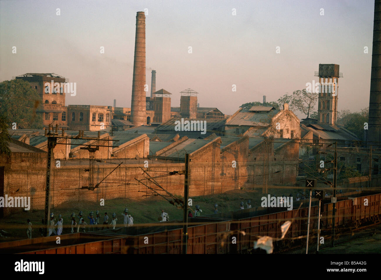 Cotton Mills in Ahmedabad la Manchester della Est Gujarat India Asia Foto Stock