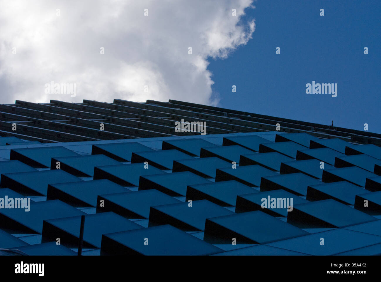 Dettaglio astratta dell'edificio Ropemaker, Ropemaker Street, London EC2 Foto Stock