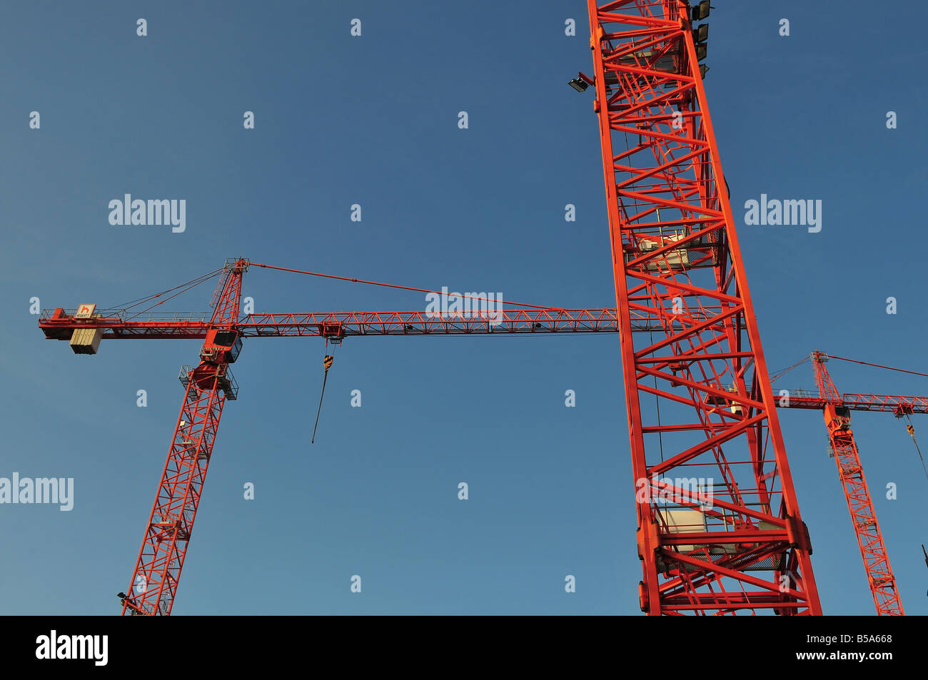 Gru a torre nella parte interna della città Dublino Irlanda Foto Stock