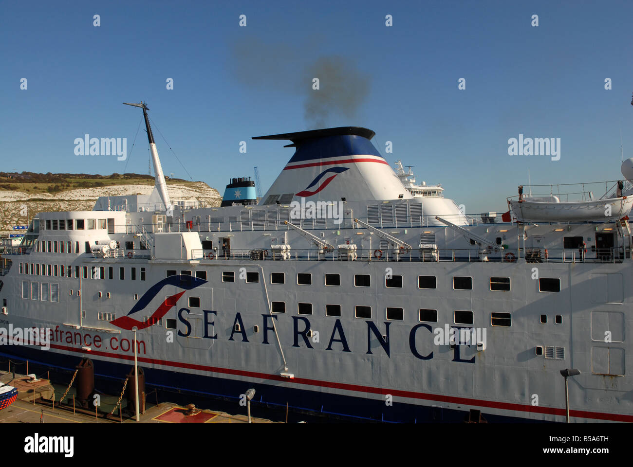 Seafrance Renoir canale trasversale traghetto al Porto di Dover in Inghilterra Foto Stock