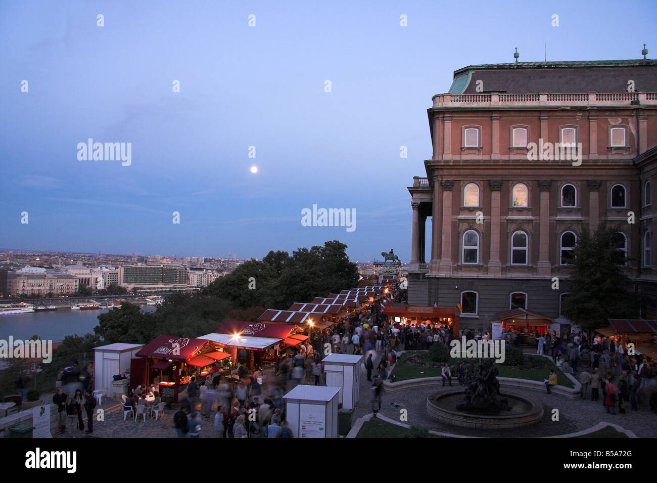 Budapest Festival del Vino, Royal Palace, Ungheria Foto Stock