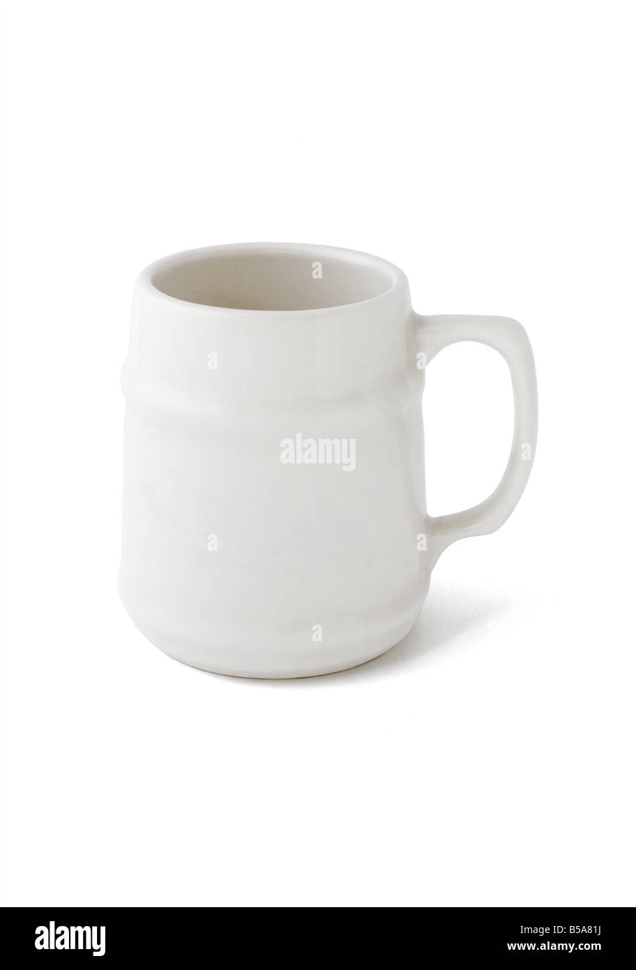 Tazza da caffè su sfondo bianco Foto Stock