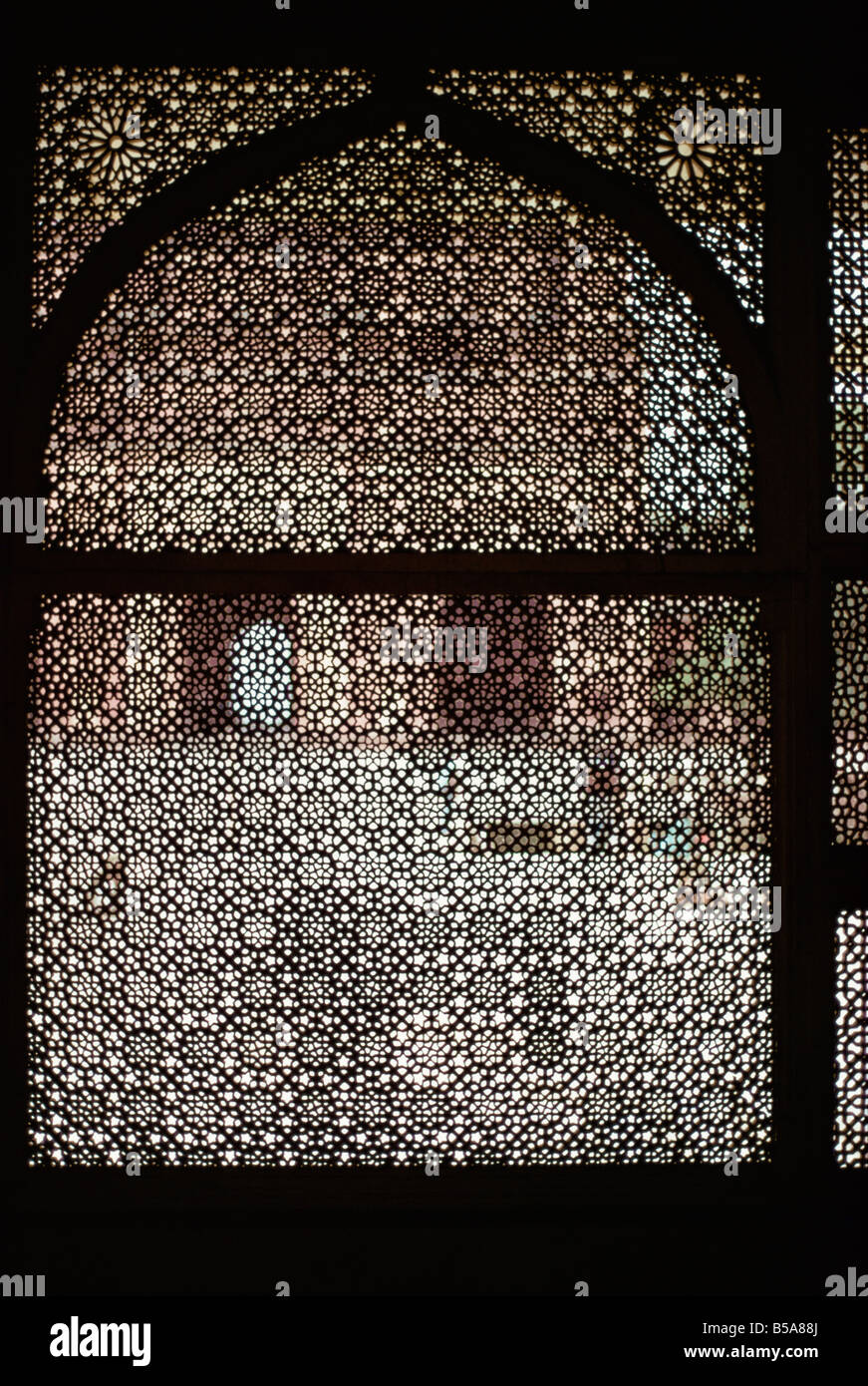 Schermo Moschea del Venerdì Fatehpur Sikri nello stato di Uttar Pradesh India Asia Foto Stock