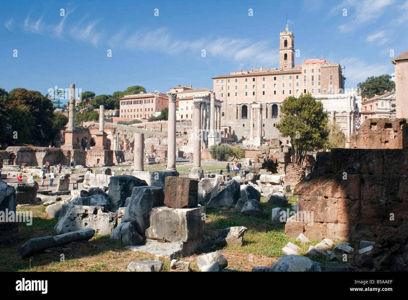 In Italia i vecchi Foro Romano Foto Stock