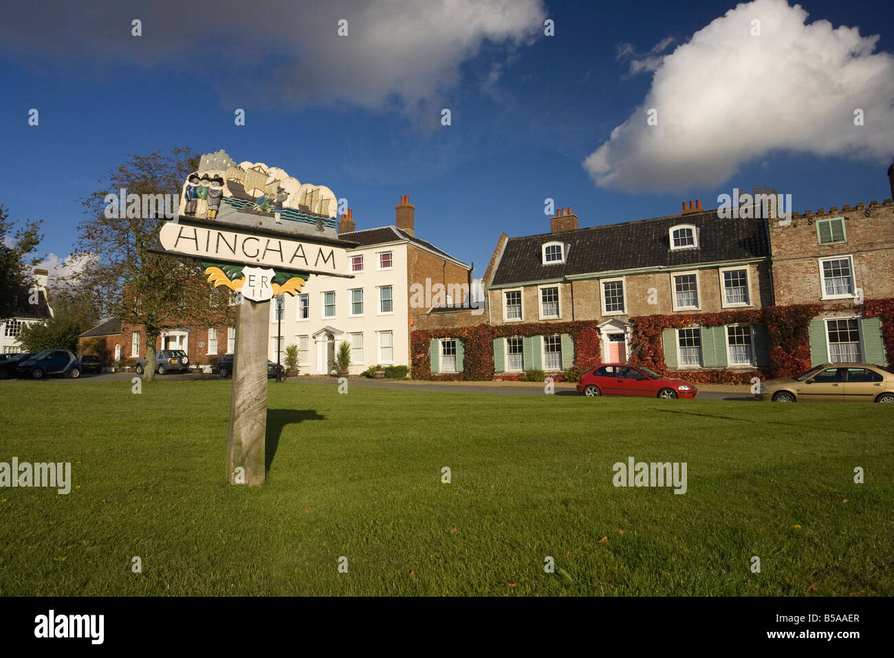 Hingham Town Center, Norfolk, Regno Unito Foto Stock