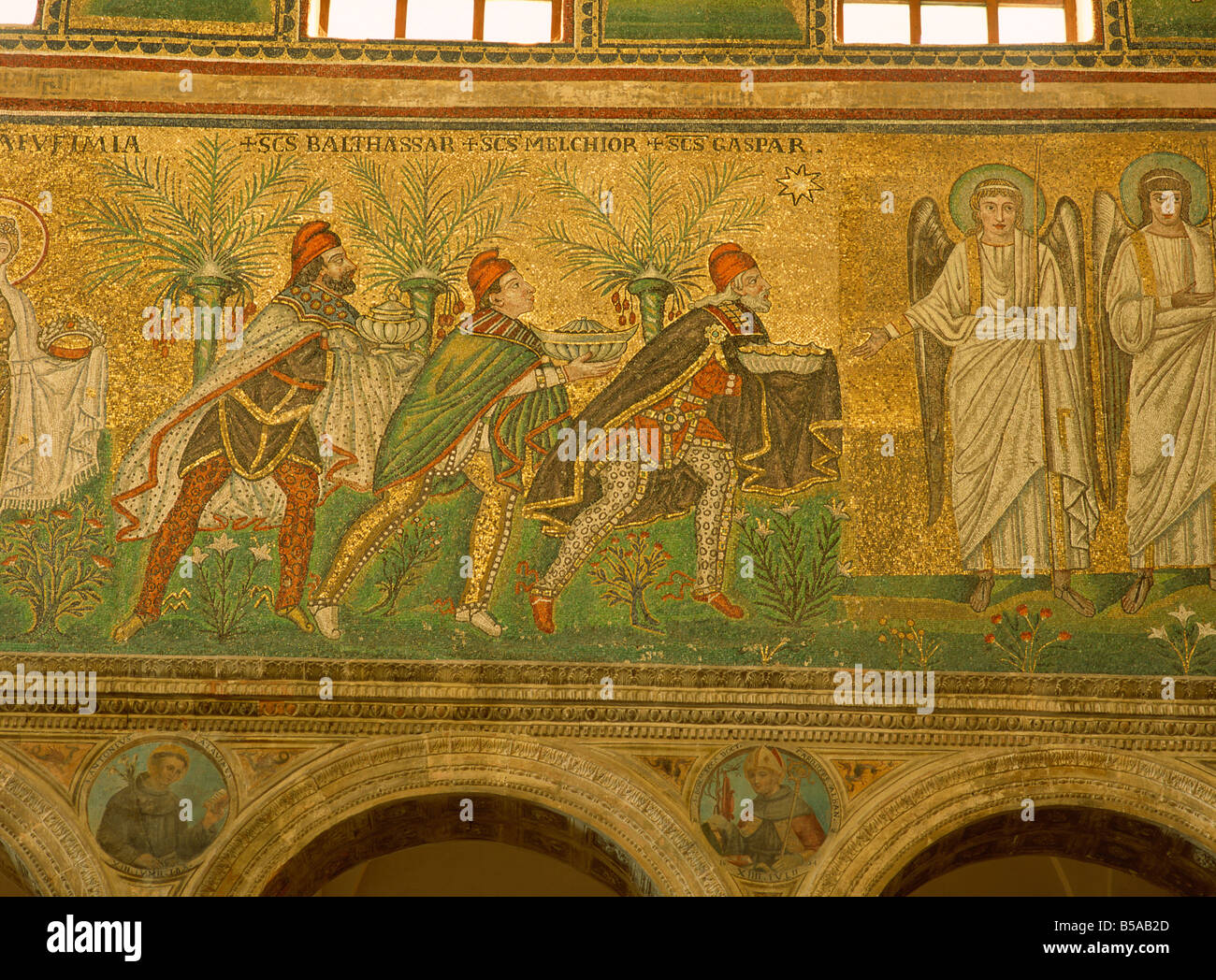 Il sesto secolo mosaici della Basilica di Sant'Apollinare Nuovo, Ravenna, Sito Patrimonio
