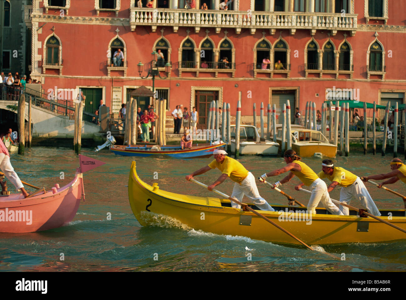 Regata Storica Venezia Sito Patrimonio Mondiale dell'UNESCO Veneto Italia Europa Foto Stock