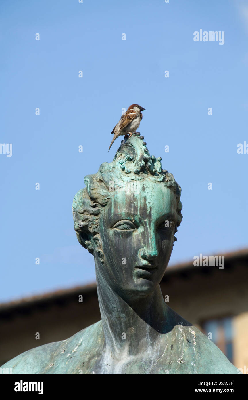 Statua del Nettuno in Piazza della Signoria, Firenze (Firenze), Toscana, Italia, Europa Foto Stock