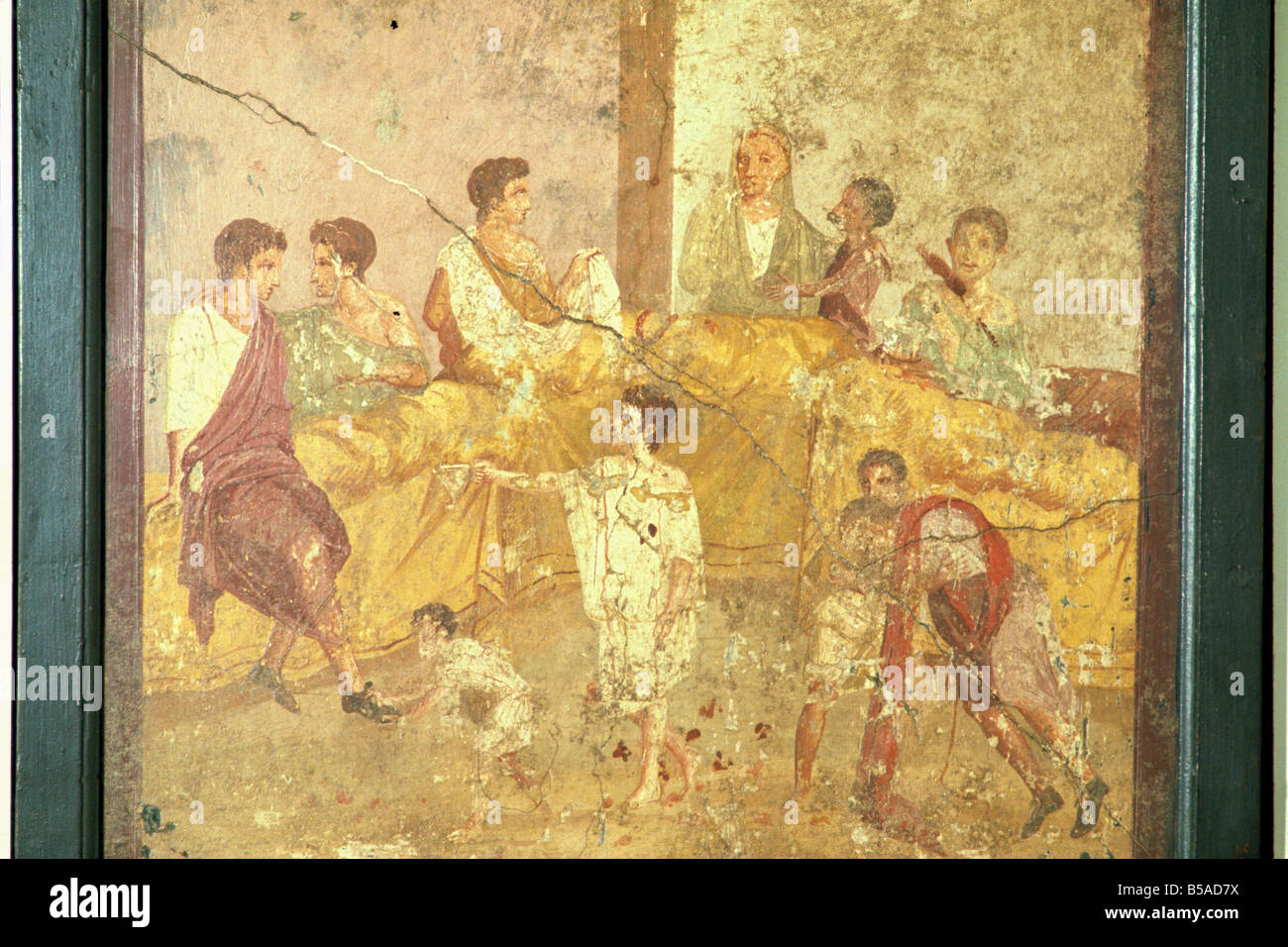 Pittura murale da Pompei in Campania Italia W Rawlings Foto Stock