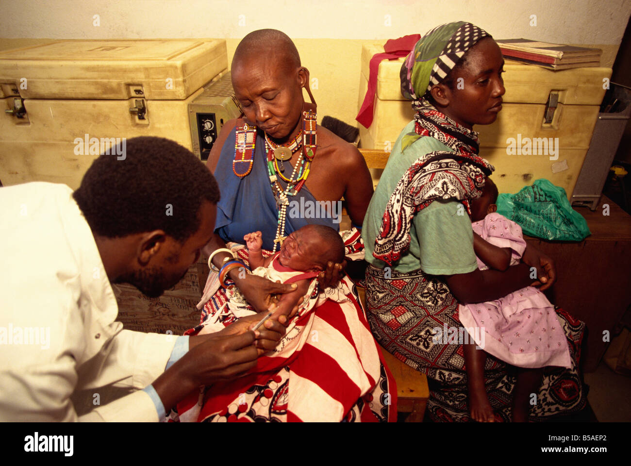 Masai Clinic, Kenya, Africa orientale, Africa Foto Stock
