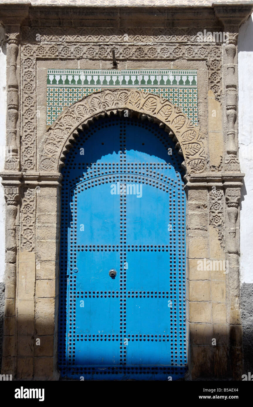 Il Blue Door, Essaouira, Marocco, Africa Settentrionale, Africa Foto Stock