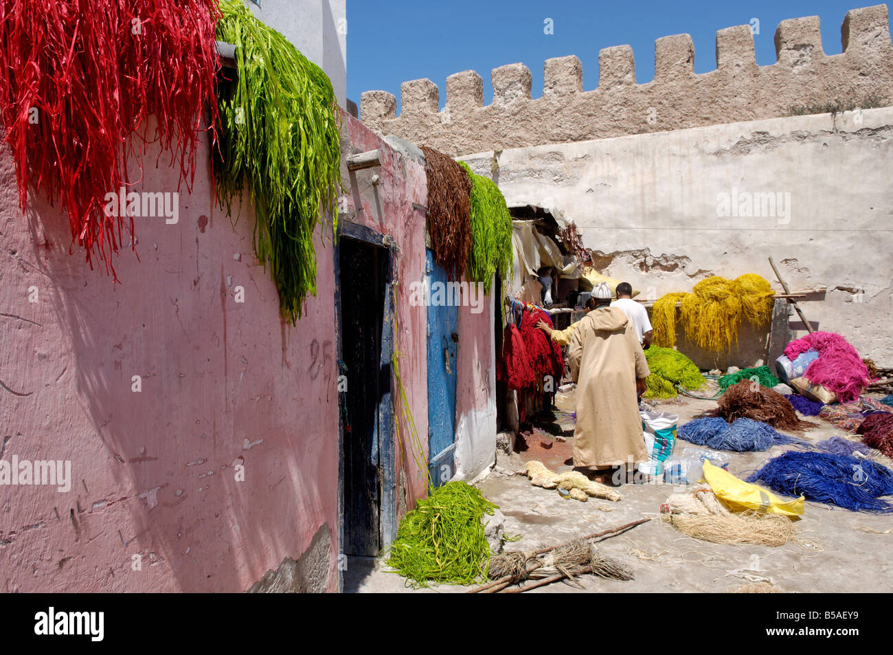 Dyer, medina, Essaouira Mogador storico, Marocco, Africa Settentrionale, Africa Foto Stock