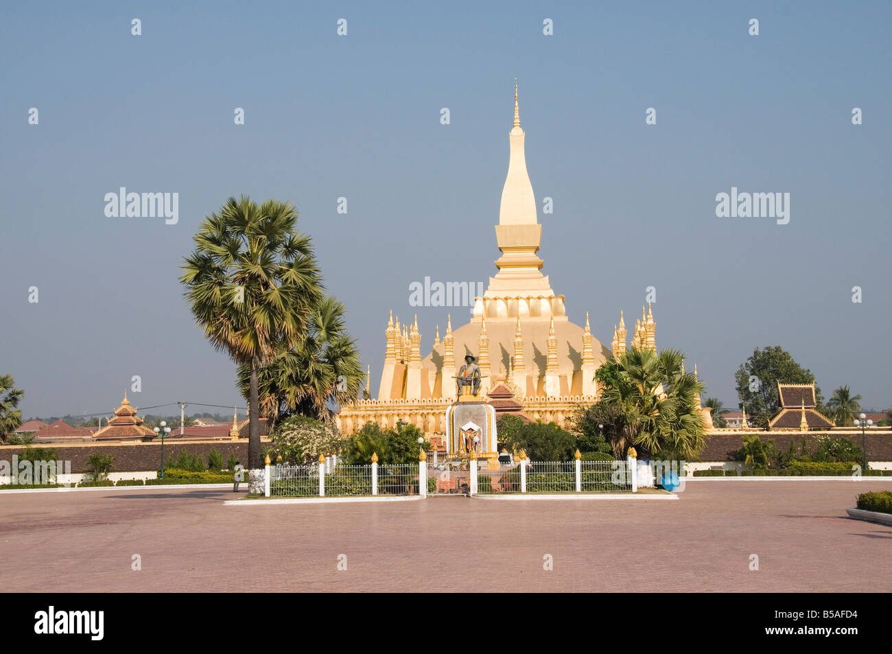 Pha That Luang, Vientiane, Laos, Indocina, sud-est asiatico Foto Stock