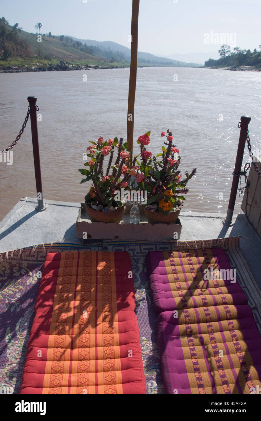 Il fiume Mekong, zona del Triangolo d'oro, Laos, Indocina, sud-est asiatico Foto Stock