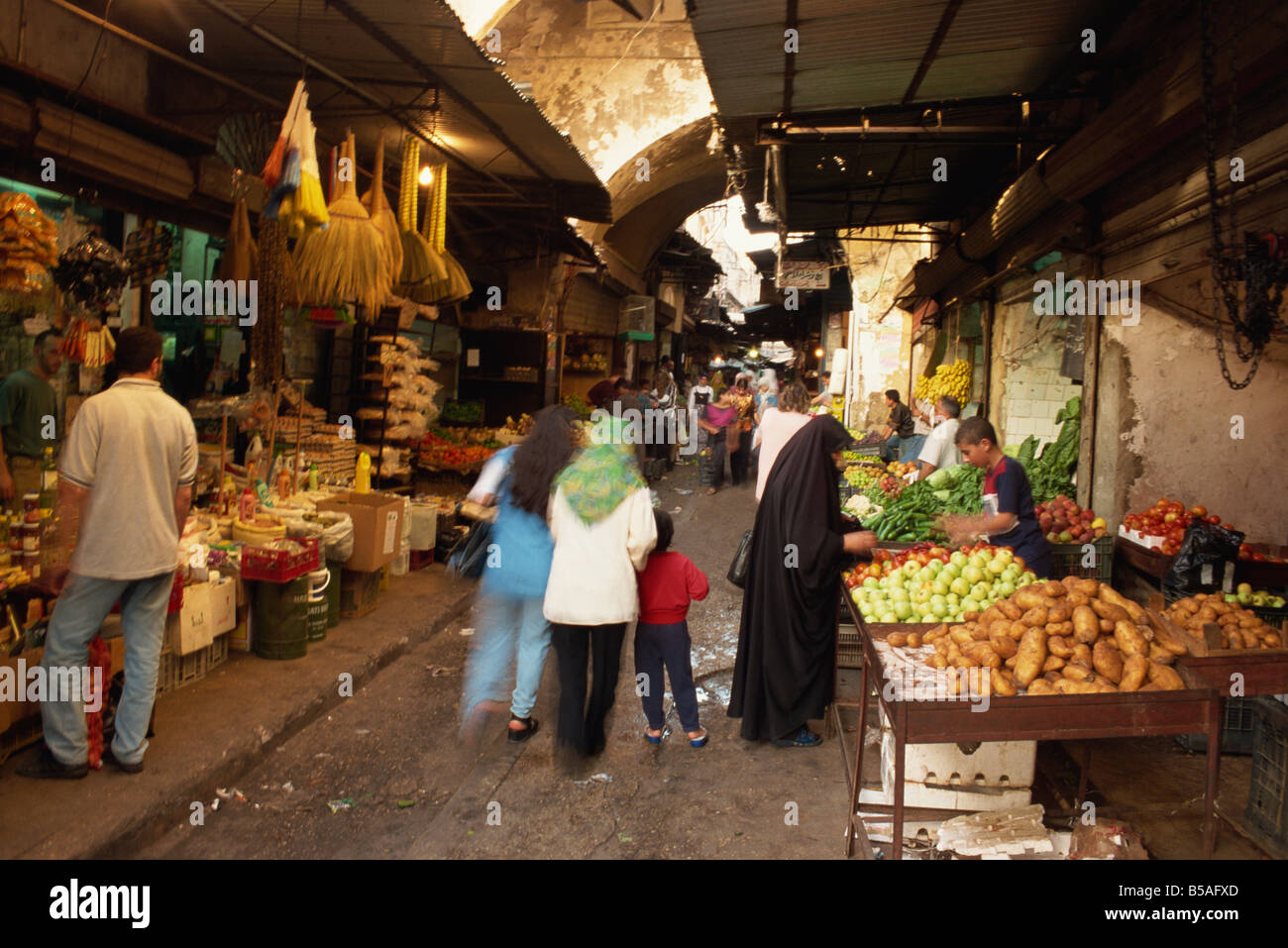 Souk, Tripoli, Libano, Medio Oriente Foto Stock