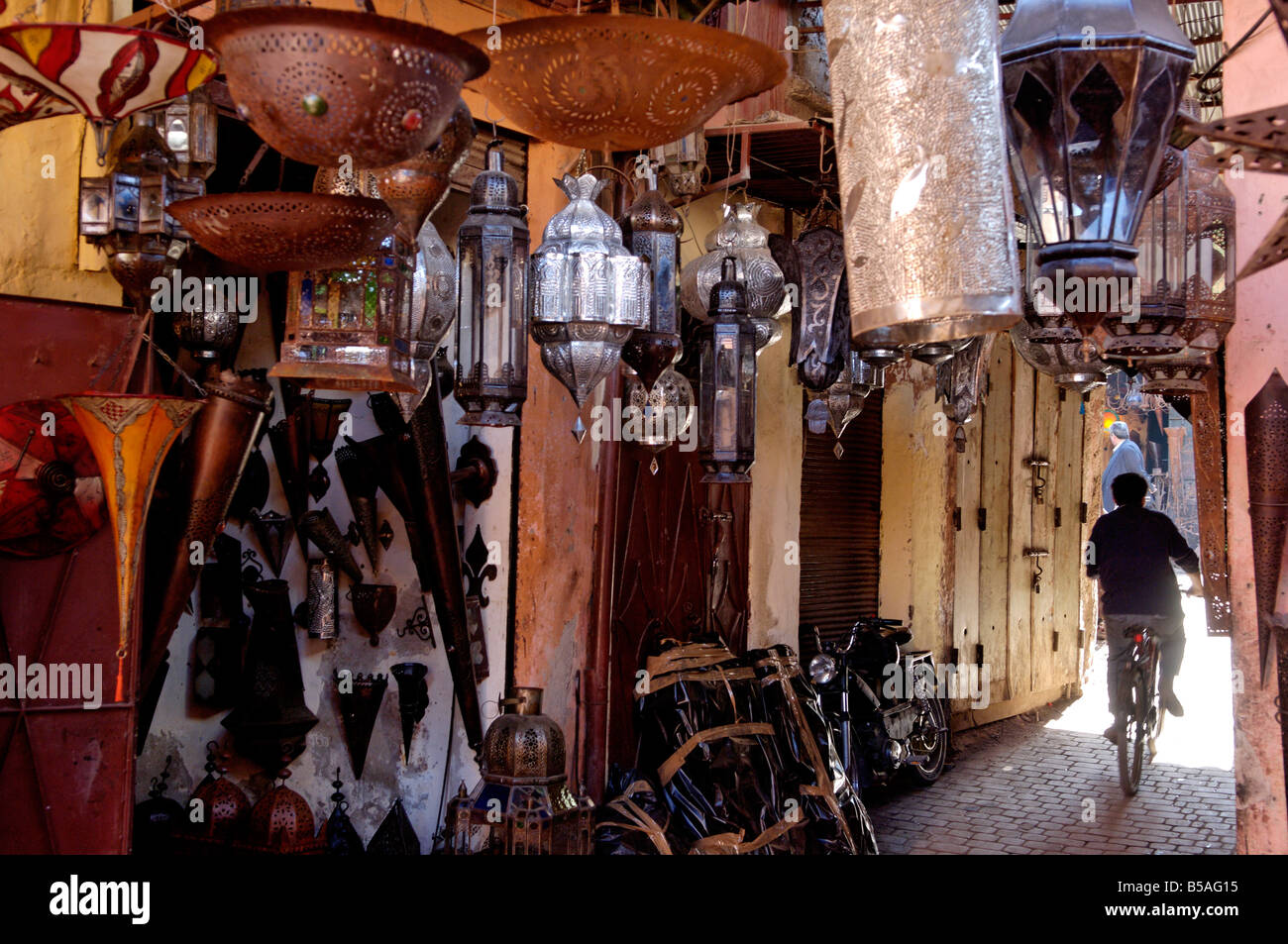 Il Souk della Medina, Marrakech, Marocco, Africa Settentrionale, Africa Foto Stock