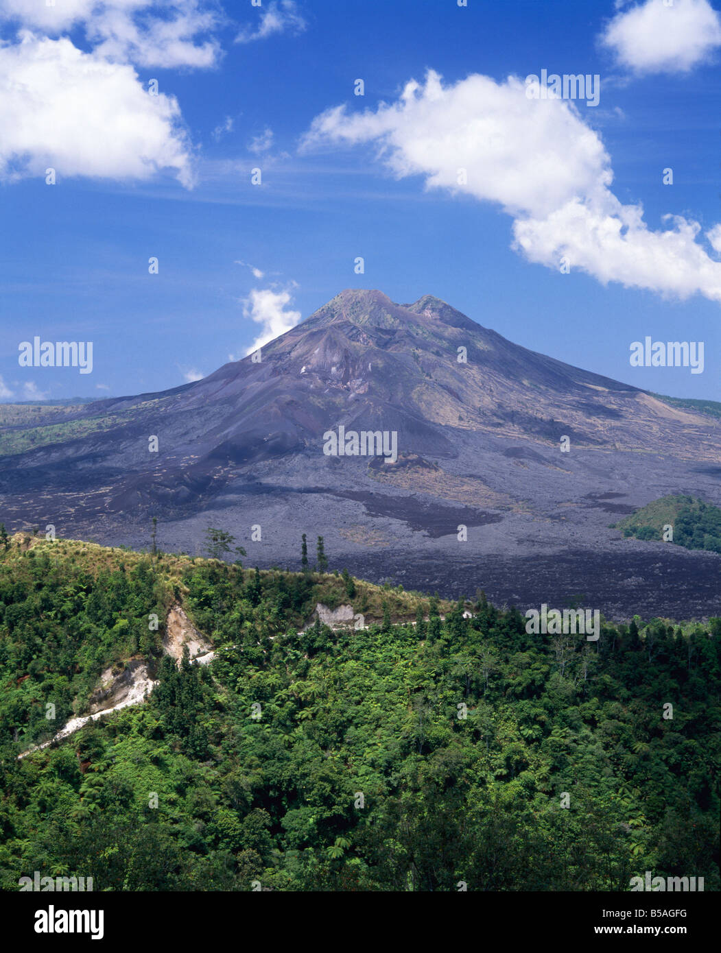 Vulcanico Monte Batur Bali Indonesia Asia del sud-est asiatico Foto Stock