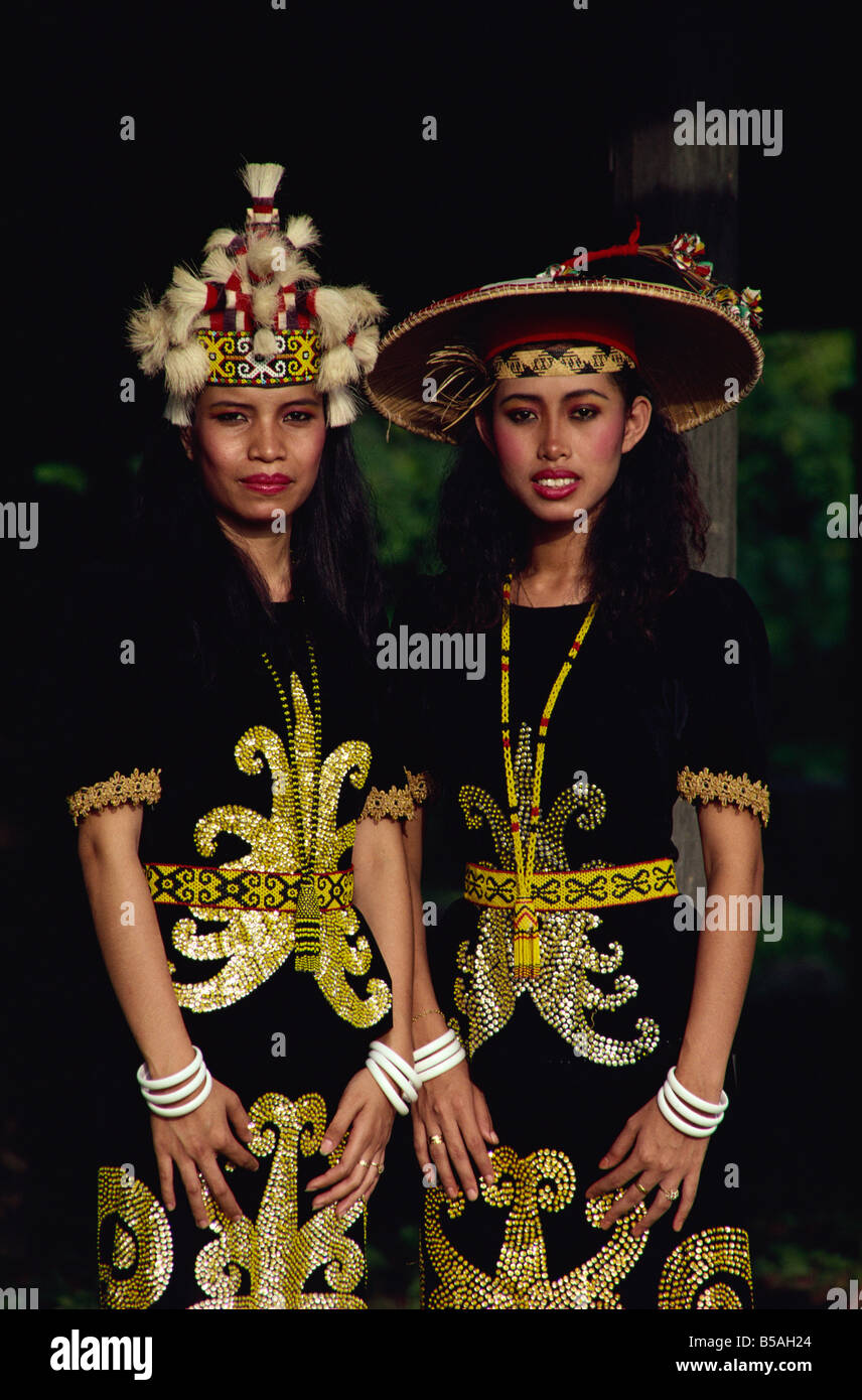 Orang Ulu popolo tribale Borneo Malaysia Southeast Asia Aisa Foto Stock