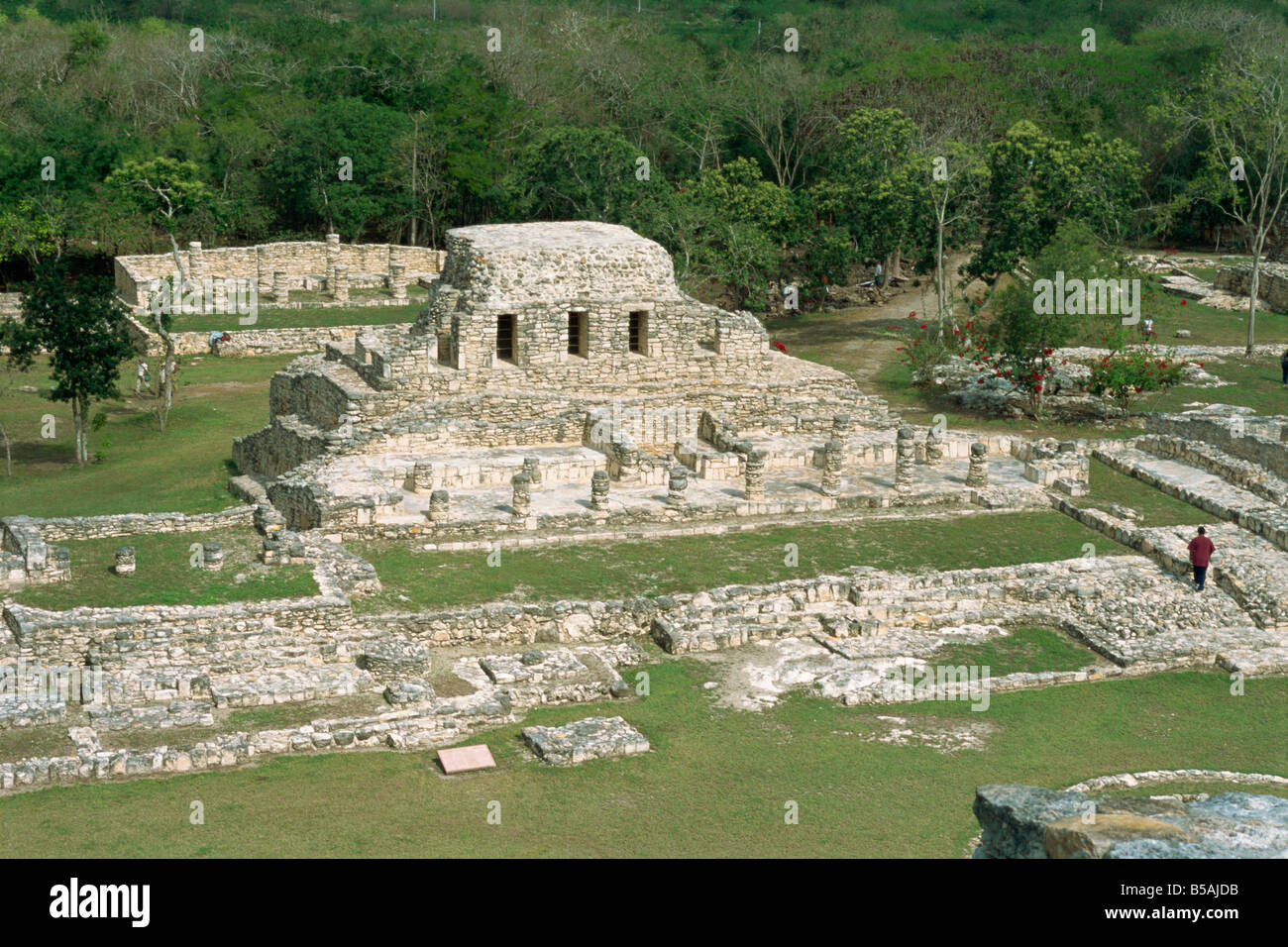 Mayapan, ex capitale Maya dopo la caduta di Chichen Itza, Yucatan, Messico, America del Nord Foto Stock