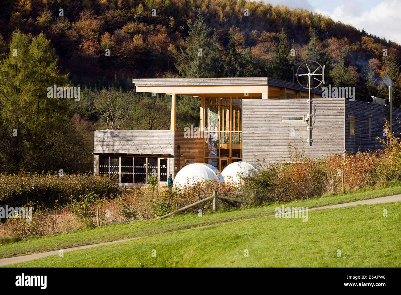 L'Eco Friendly Visitor Center Dalby Forest North York Moors National Park Foto Stock