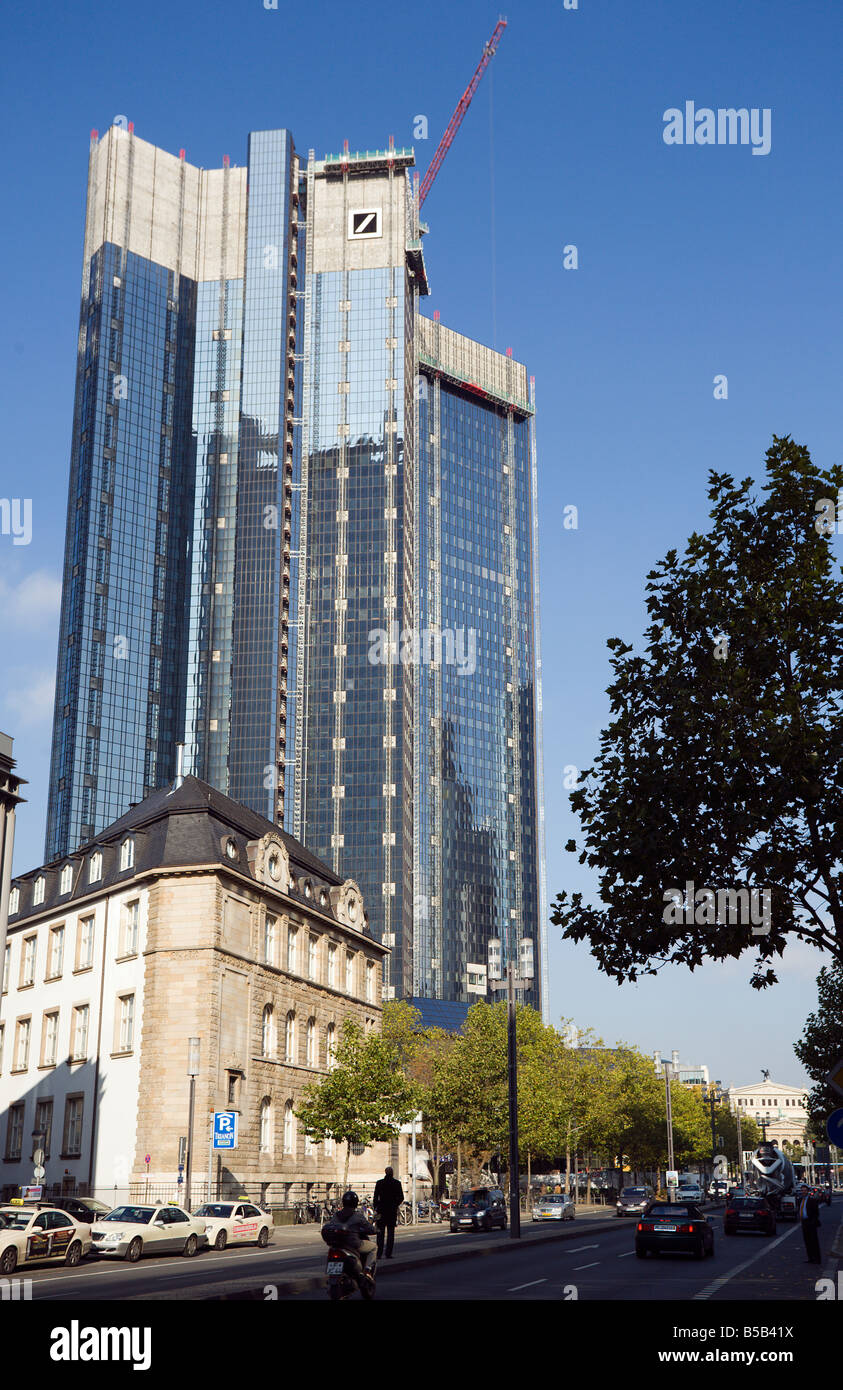 Restauro di Deutsche Bank sede a Francoforte, Autunno 2008 Foto Stock