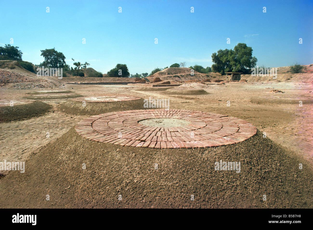 Sito archeologico di Harappa risalente al 3000 al 1700 A.C. quartiere Sahiwal Pakistan Asia Foto Stock