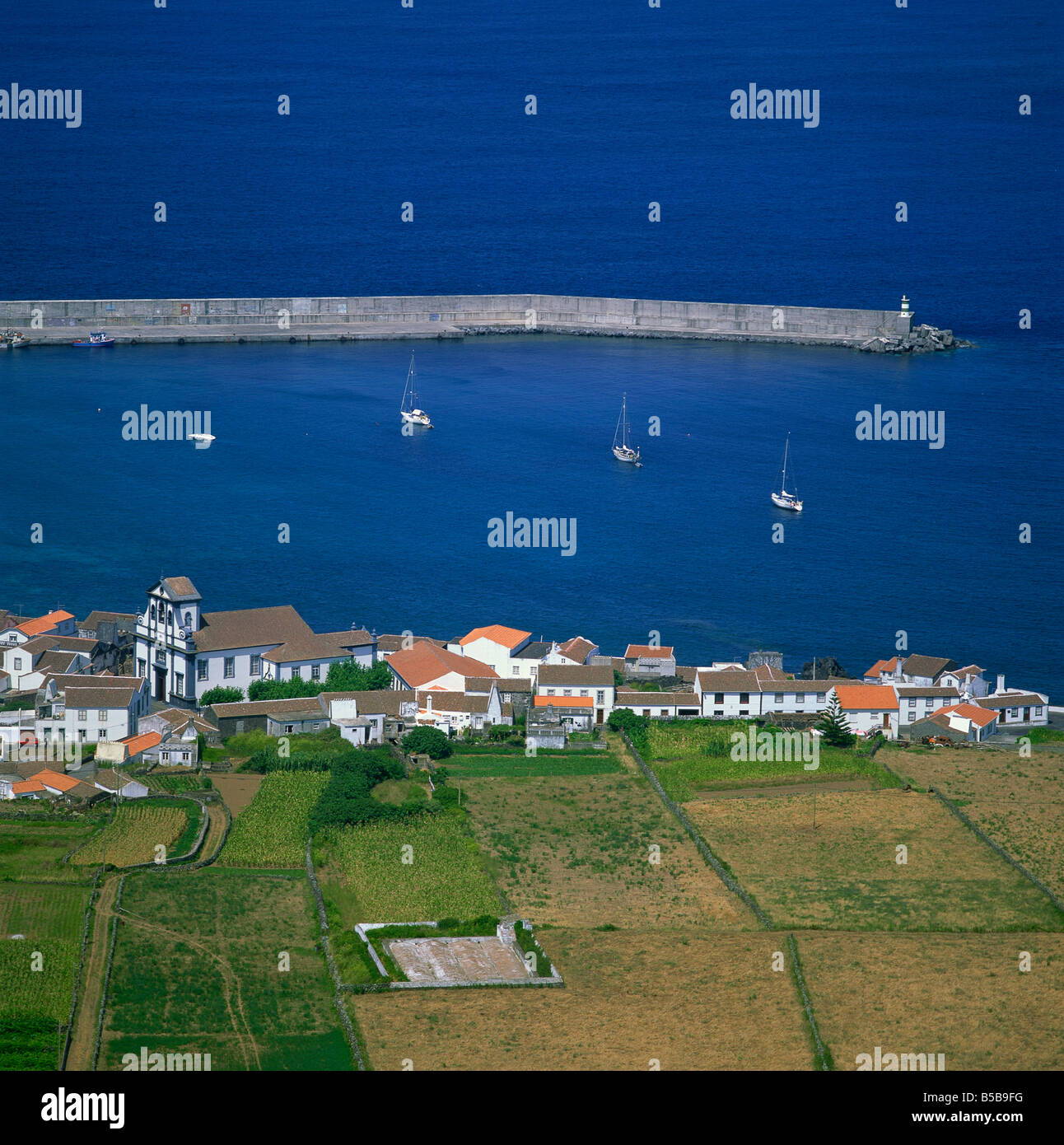 Porto Graciosa Azzorre mid-atlantico Foto Stock