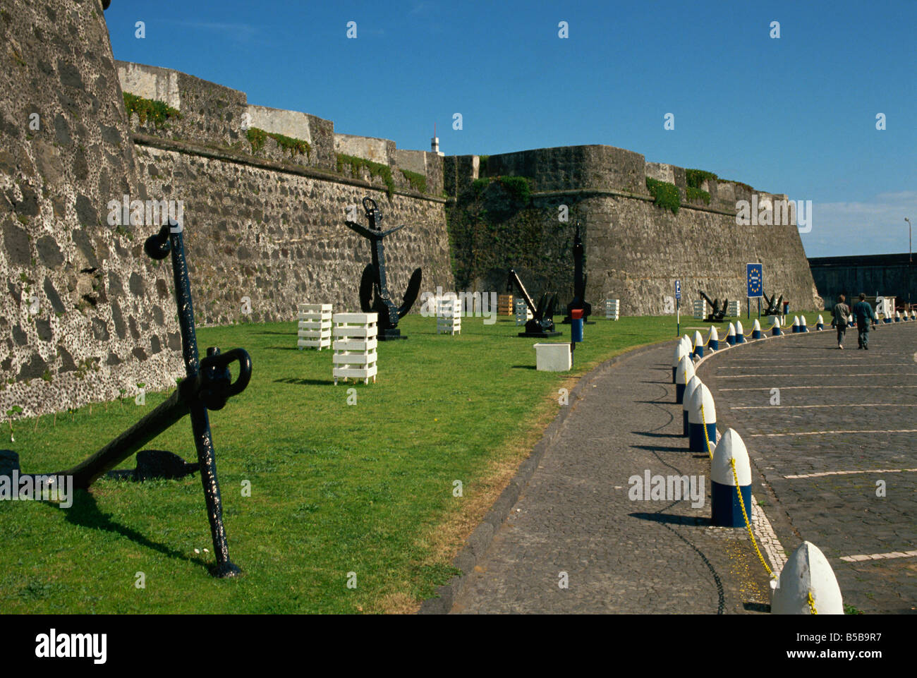 Le fortificazioni Ponta Delgada isola Sao Miguel Azzorre Portogallo Europa Foto Stock