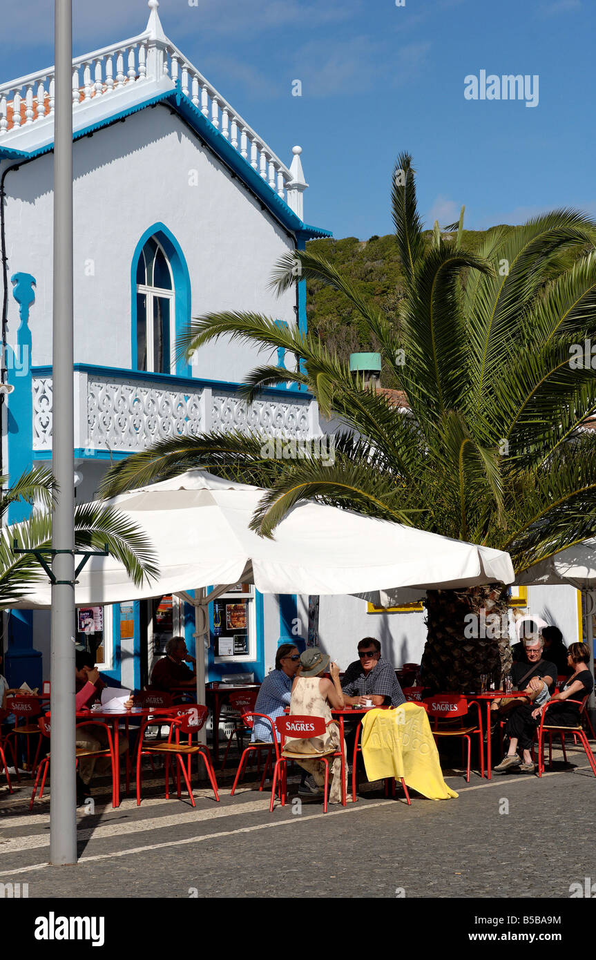 Praia da Vitoria village, l'isola di Terceira, Azzorre, Portogallo, Europa Foto Stock