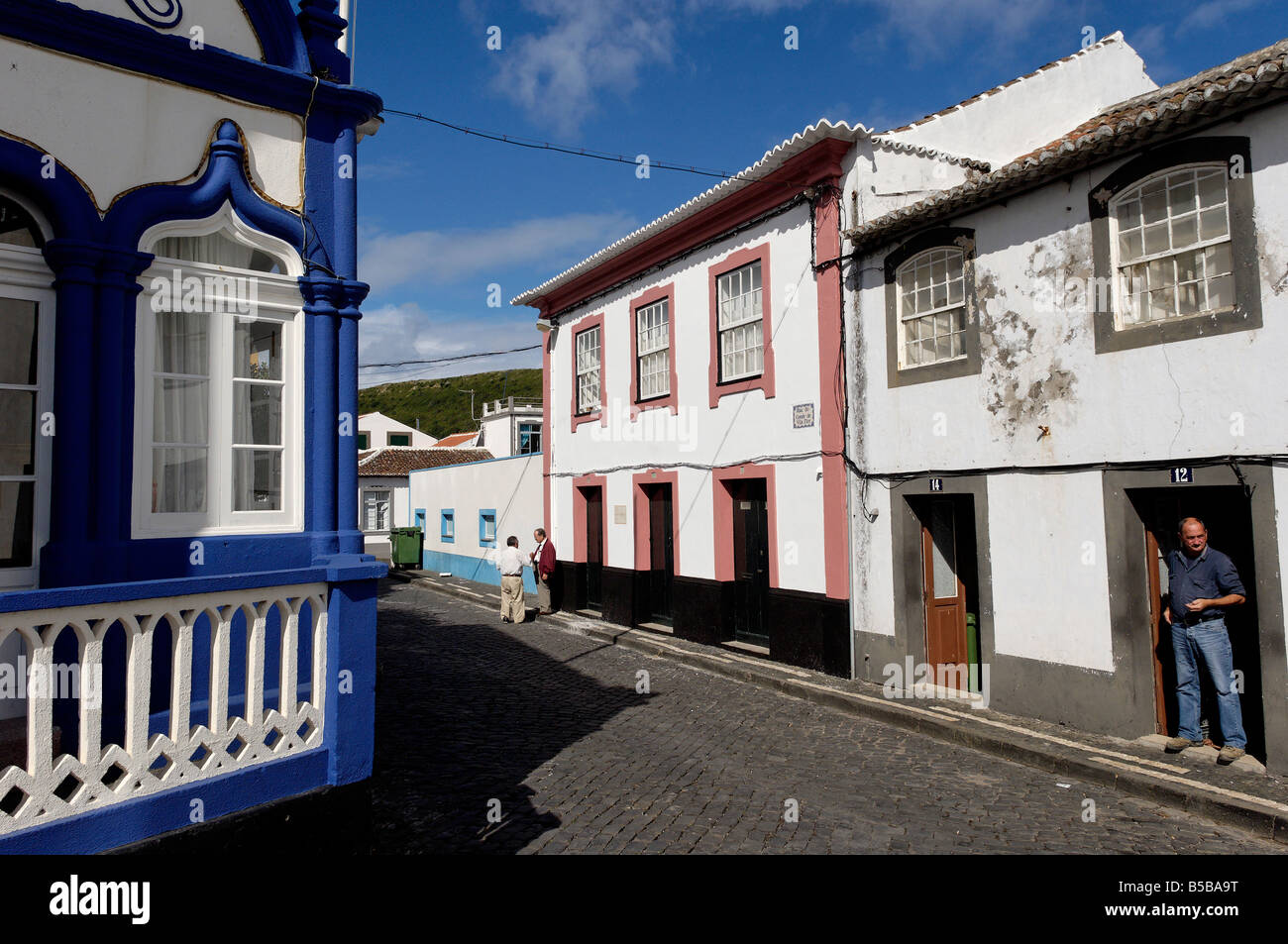 Praia da Vitoria village, l'isola di Terceira, Azzorre, Portogallo, Europa Foto Stock